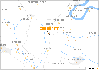 map of Coşerniţa