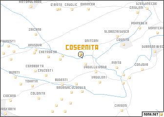 map of Coşerniţa