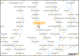 map of Coşeşti