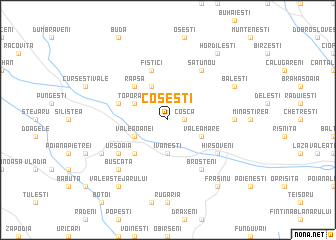 map of Coşeşti