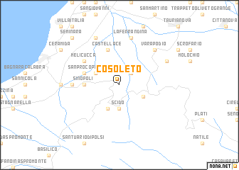 map of Cosoleto