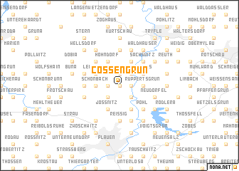 map of Cossengrün