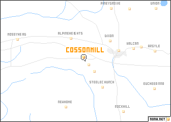 map of Cosson Mill