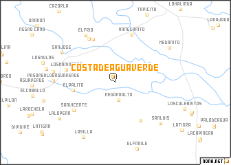 map of Costa de Agua Verde