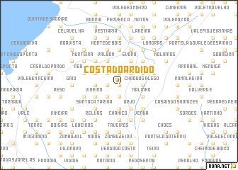 map of Costa do Ardido