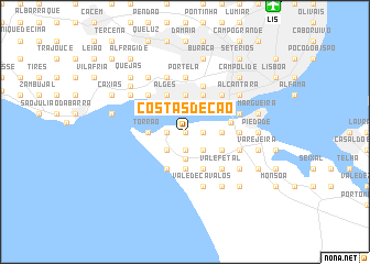 map of Costas de Cão