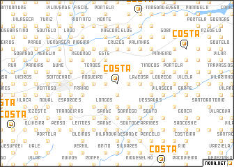 map of Costa