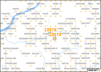 map of Costa