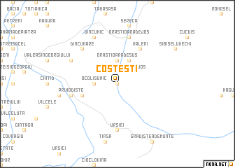map of Costeşti