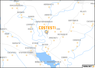map of Costeşti