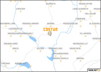 map of Costur