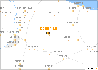 map of Coşurile