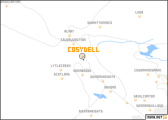 map of Cosy Dell