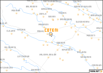 map of Coteni