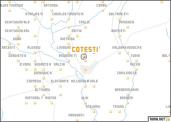 map of Coteşti