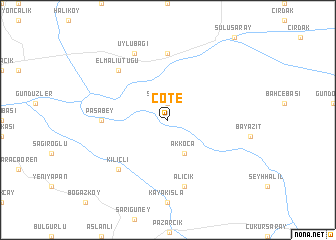 map of Çöte