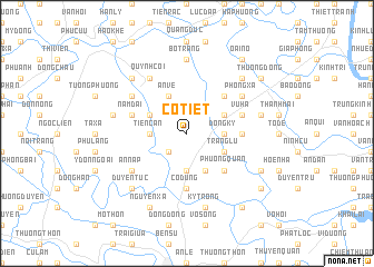 map of Cỏ Tiết