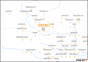 map of Coţoci