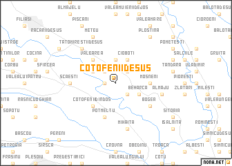 map of Coţofenii de Sus