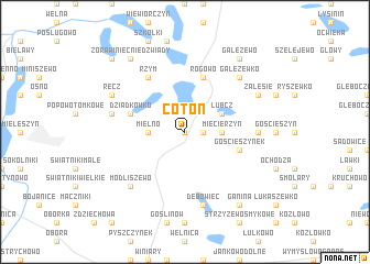 map of Cotoń