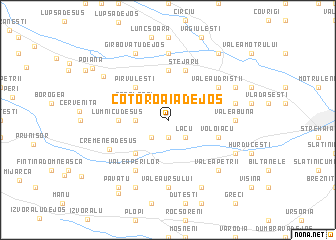 map of Cotoroaia de Jos