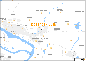 map of Cottage Hills