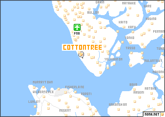 map of Cotton Tree