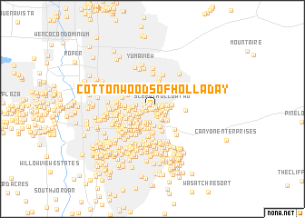 map of Cottonwoods of Holladay