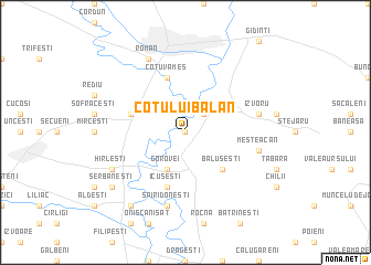 map of Cotu lui Bălan