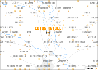 map of Cotu Siretului