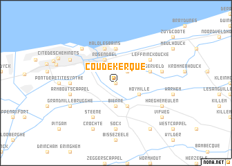 map of Coudekerque