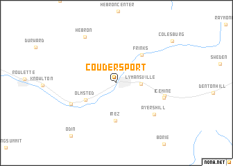 map of Coudersport