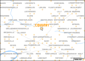 map of Coudray
