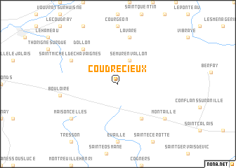 map of Coudrecieux