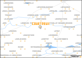 map of Couëtreux