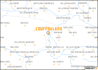 map of Couffoulens