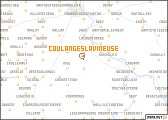 map of Coulanges-la-Vineuse