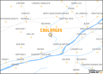 map of Coulanges