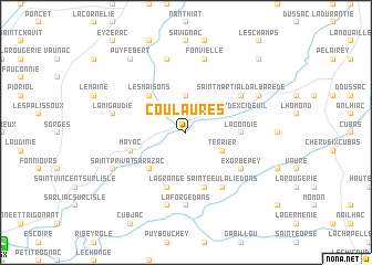 map of Coulaures