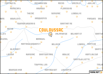 map of Couloussac