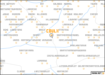 map of Coulx