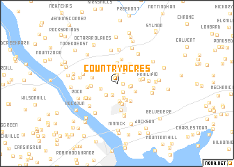 map of Country Acres