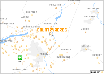 map of Country Acres