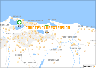 map of Country Club Extension