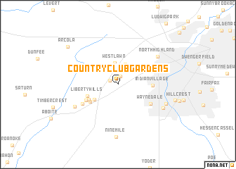 map of Country Club Gardens