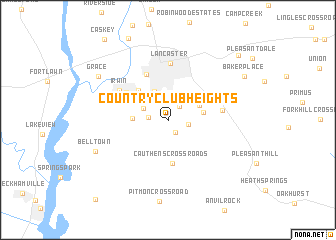 map of Country Club Heights