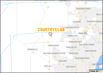 map of Country Club
