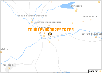 map of Country Manor Estates