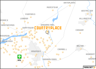 map of Country Place