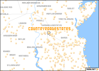 map of Country Road Estates